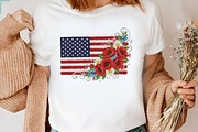 Faux Yarn American Flag Flower Png, an Illustration by Designking (Thumbnail 6 of 6)