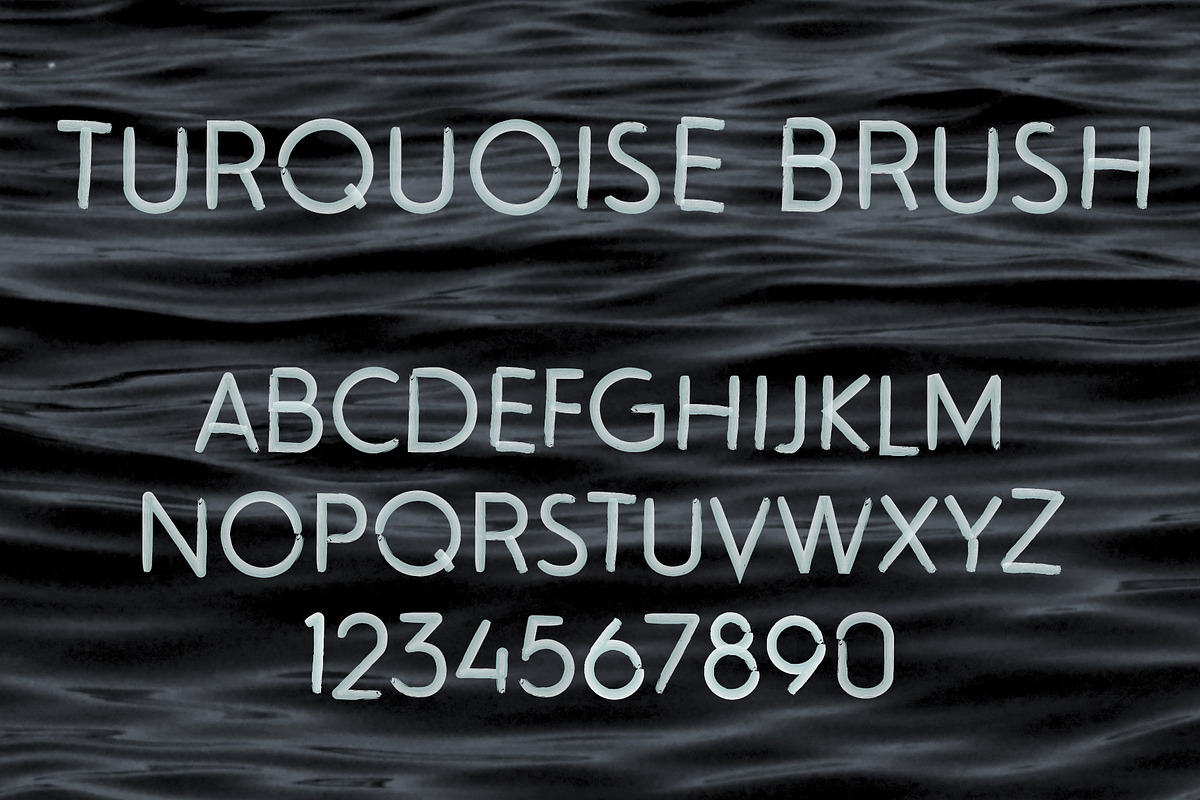 Turquoise Brush SVG Font
