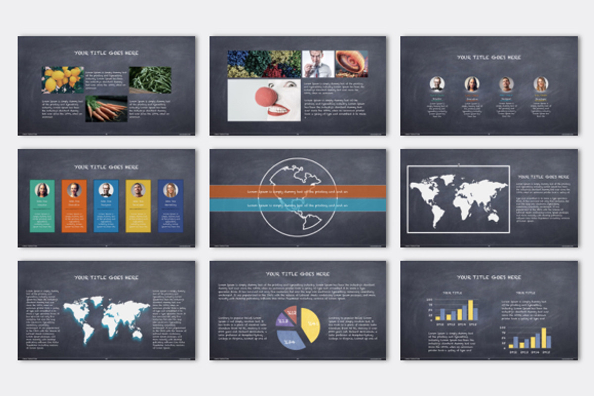Chalk Keynote Presentation Template, a Presentation Template by Mia (Photo 5 of 7)