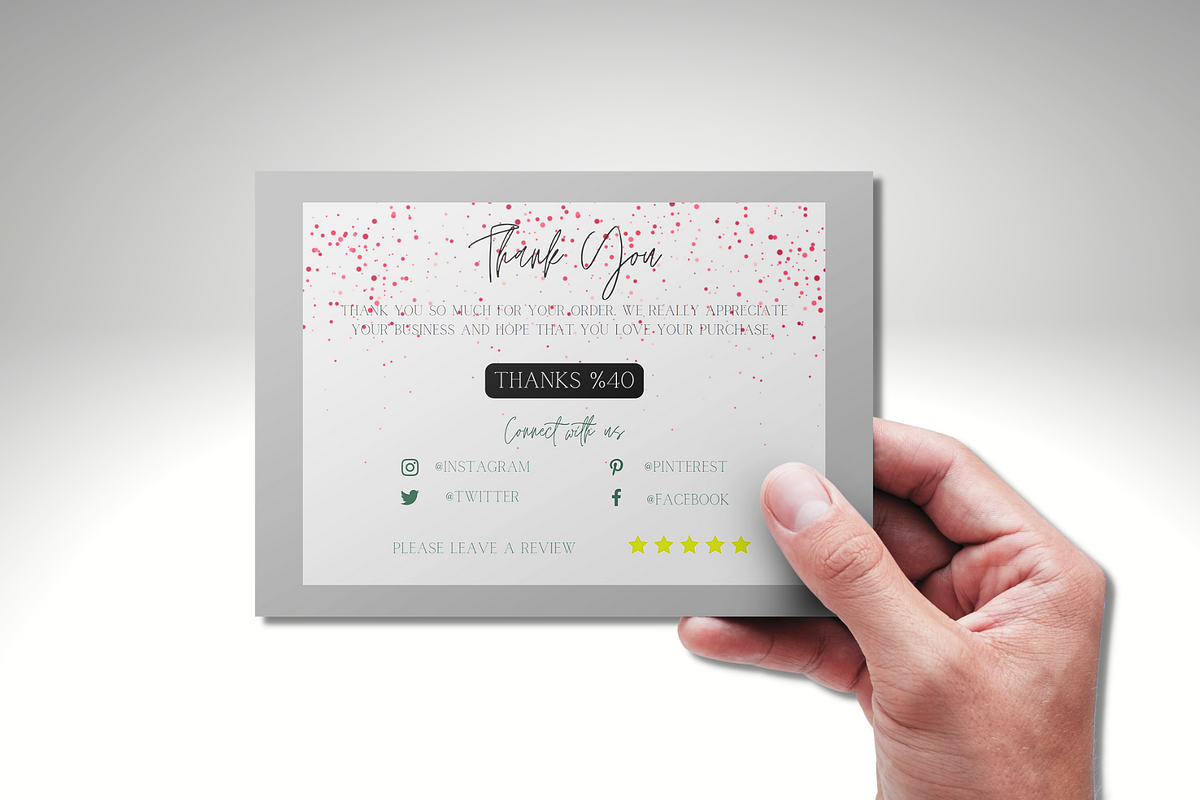 Thank You Order Card | Canva, a Card Template by tahananeart (Photo 4 of 9)