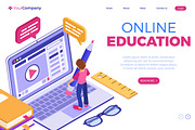 Online distance Education from Home, an Education Illustration by TAlex (Thumbnail 6 of 6)