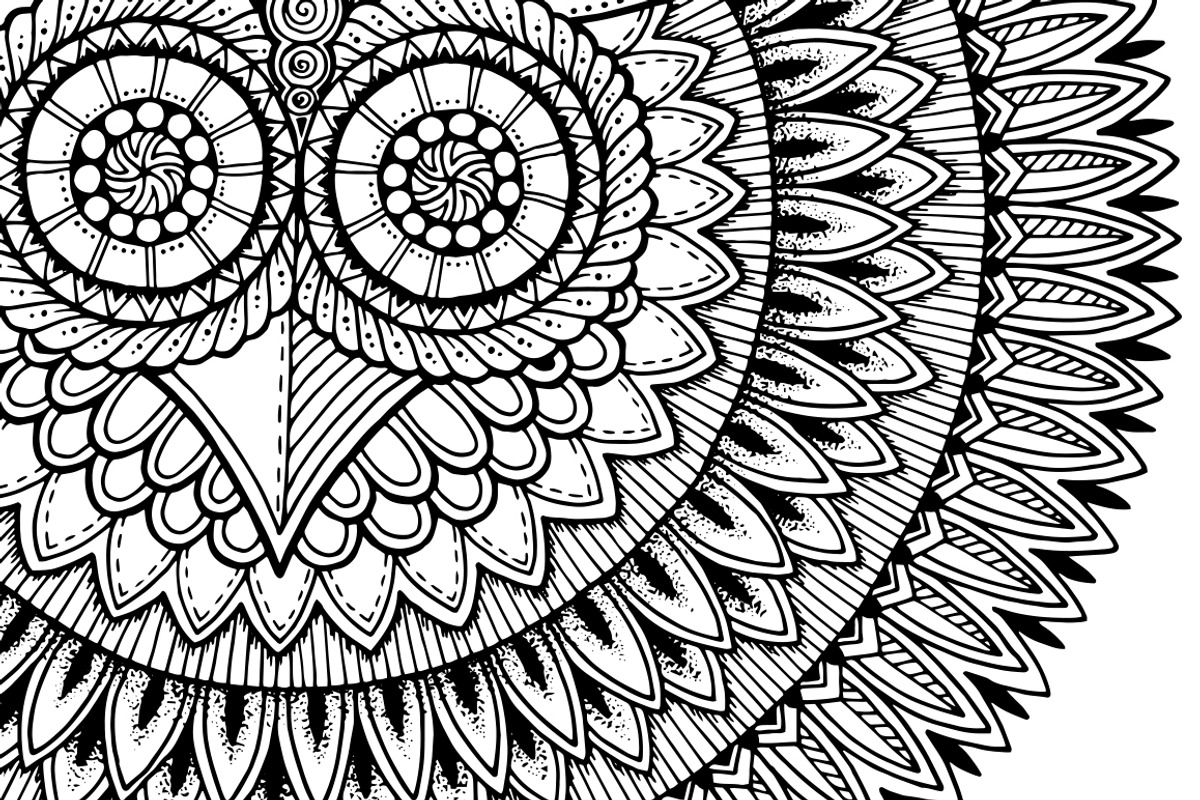Graphic mandala owl, a Graphic by Julia_Snegireva (Photo 2 of 2)