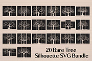 Leafless Tree Silhouette SVG Bundle, an Object Graphic by Designer_Momina (Thumbnail 20 of 20)