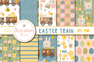 Easter Train Paper Set