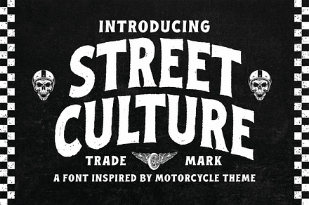 Street Culture a Rustic Serif Font, a Sans Serif Font by Blankids Studio
