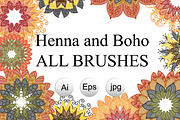 Henna and Boho All Brushes, a Brush Add-On by Big Bundles Shop (Thumbnail 1 of 5)
