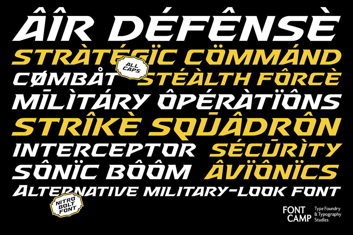 Nitrobolt Font, a Serif Font by Fontcamp Type Foundry (Photo 14 of 14)