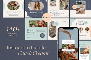 Gentle Instagram Coach Creator Canva
