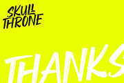 Skullthrone - Brush Font, a Handwritten Font by VASTARD STUDIO (Thumbnail 10 of 10)