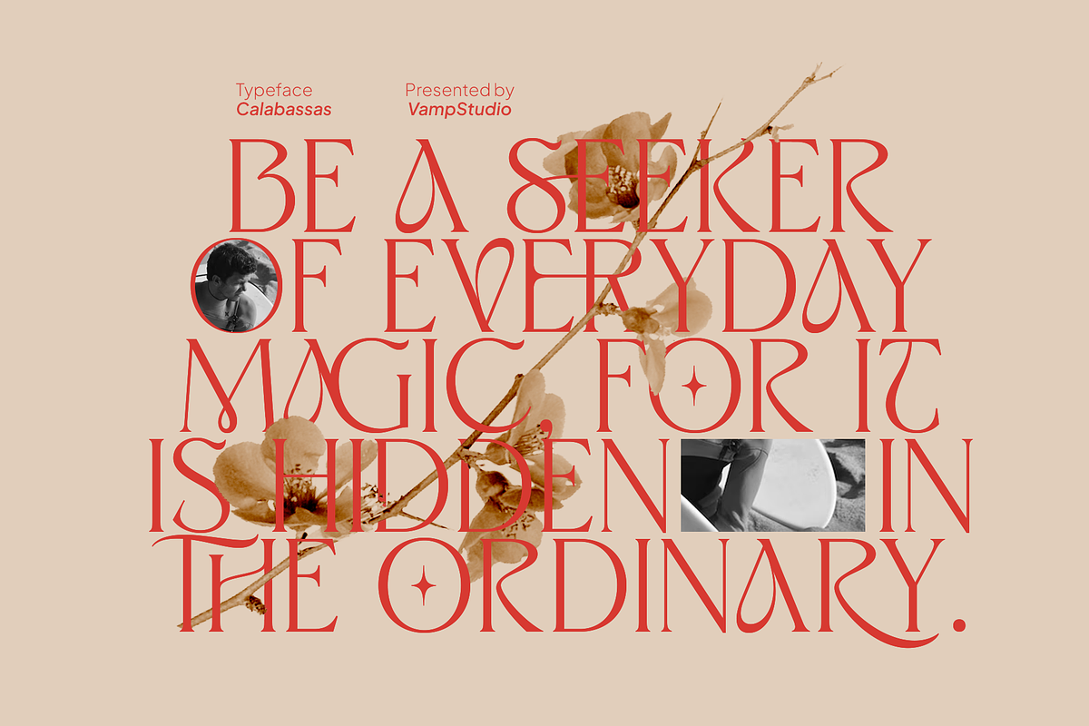 Calabassas Fresh Modern Serif, a Serif Font by Vampstudio (Photo 2 of 13)