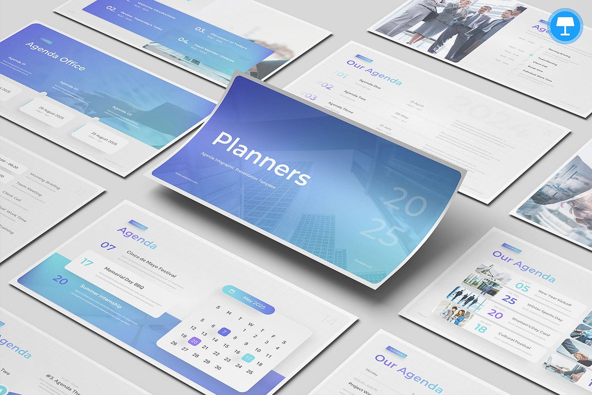 Planners - Agenda Keynote, a Presentation Template by Pixslides (Photo 1 of 2)