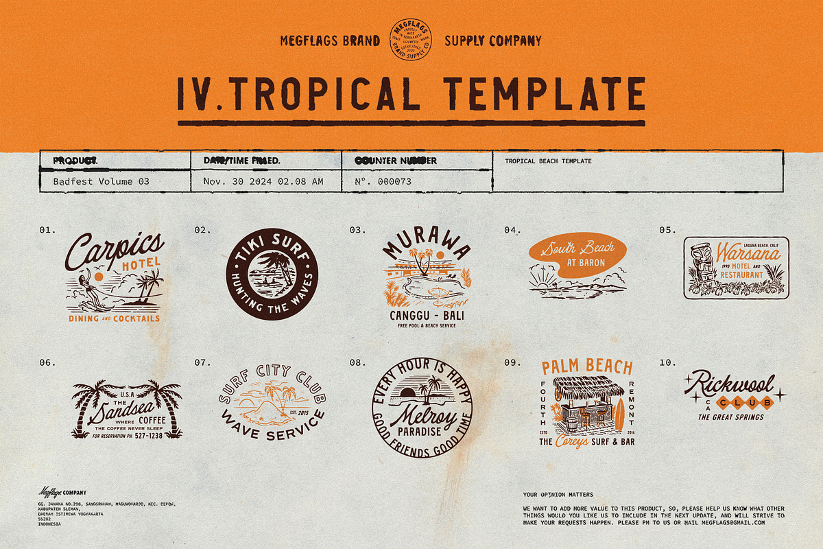 Badfest Vol.3 100 Logo Template, a Branding & Logo Template by Megflags (Photo 6 of 16)
