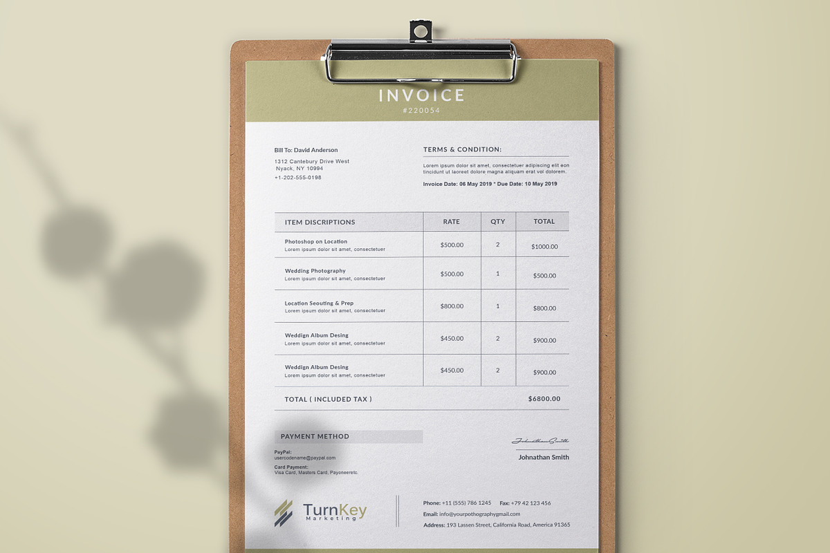 Invoice, a Stationery Template by TelaTemplates (Photo 5 of 10)