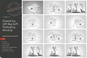 Drawstring Gift Bag Mockup, a Packaging Mockup by INCDesign (Thumbnail 5 of 5)