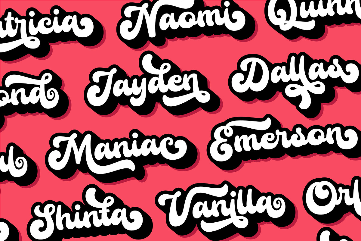 Brenson Charlotte - Retro Font Duo, a Script Font by Grezline Studio (Photo 11 of 14)