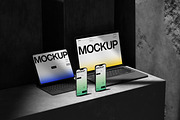 10 PSD Dark Multi Device Mockup Set, a Mac Mockup by East Gallery (Thumbnail 5 of 10)