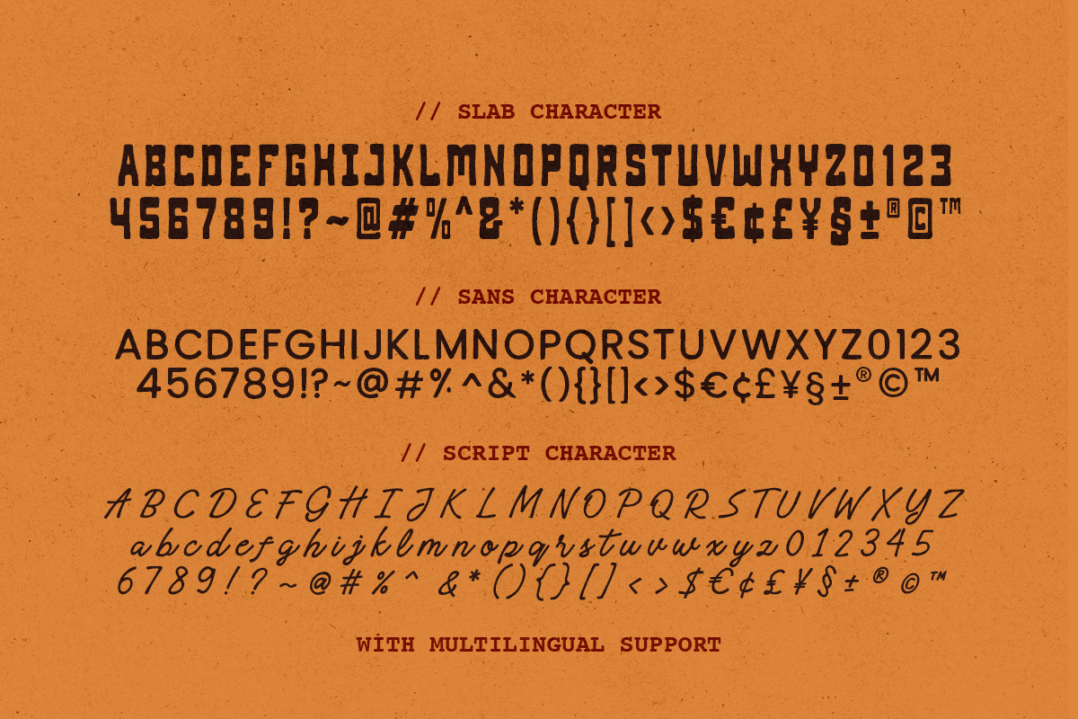 Caprint - Handcrafted Font Trio, a Slab Serif Font by Bale Type (Photo 9 of 9)