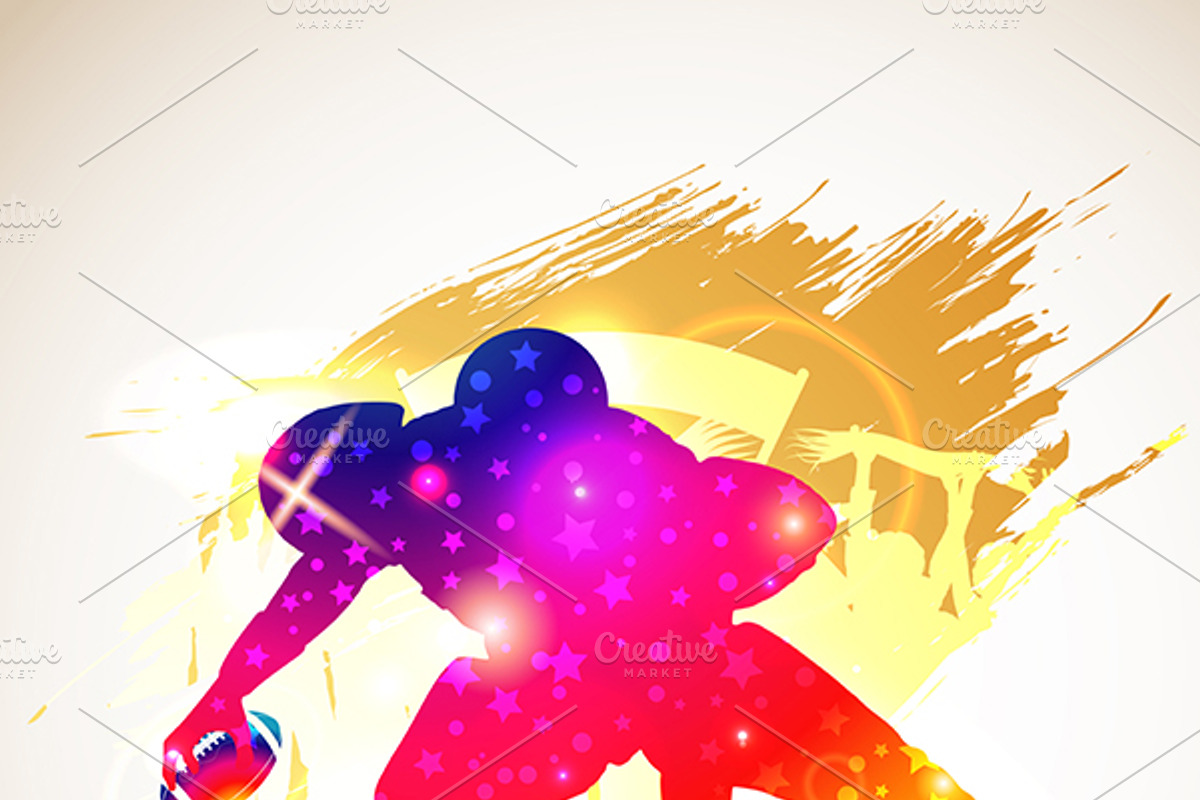Football Players with Fans, a Texture Illustration by TAlex
