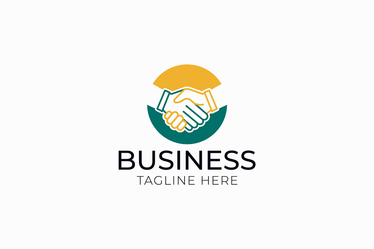 Business Handshake Sign Symbol Logo, a Branding & Logo Template by Signatoro (Photo 1 of 3)