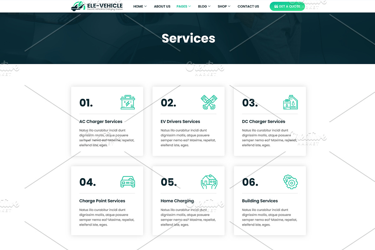 Electric Vehicle & Charging Station, a WordPress Template by HasnainDEV (Photo 3 of 7)
