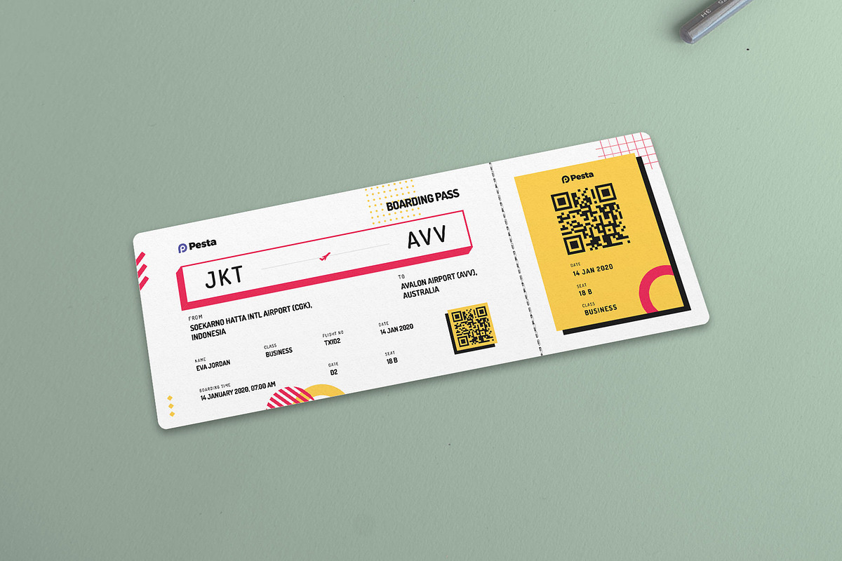 Boarding Pass - Pesta 3, a Templates & Theme by Themes Awesome (Photo 4 of 5)