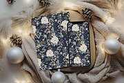 Navy Christmas Pattern, a Pattern Graphic by Webvilla Studio (Thumbnail 5 of 5)