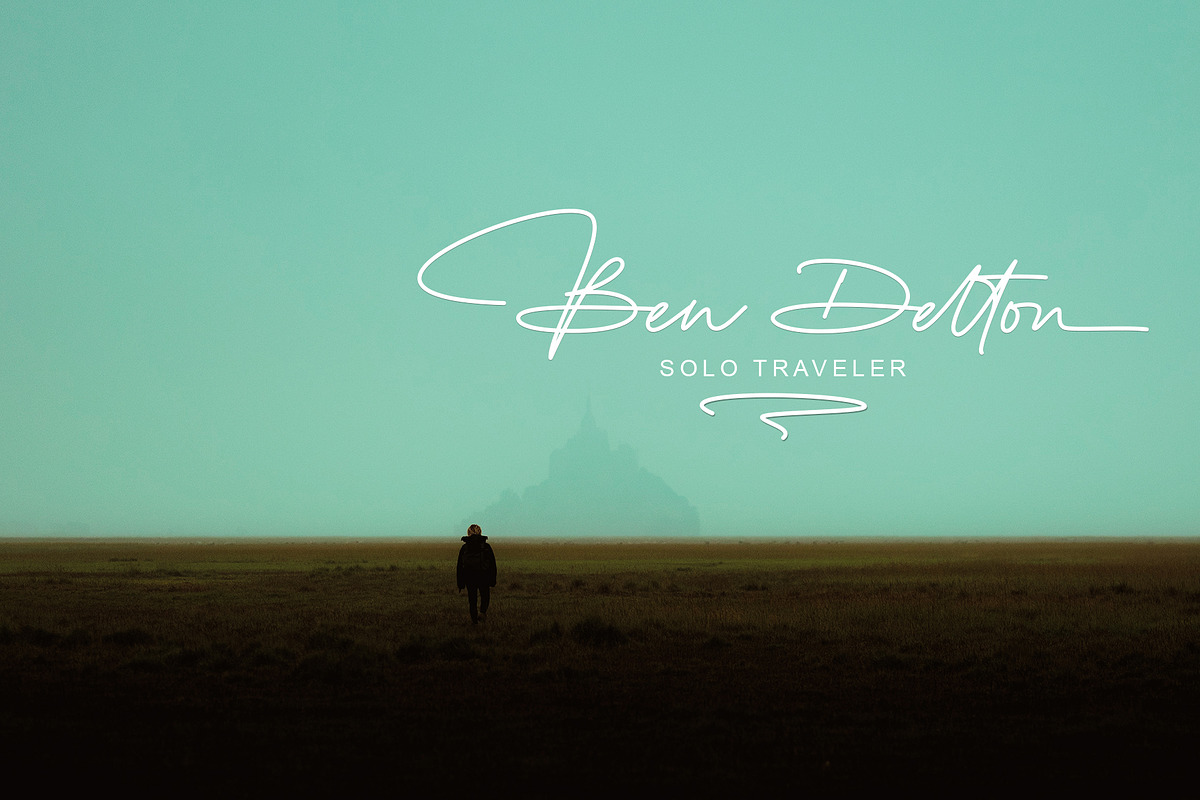 The Billion | Stylish Signature, a Script Font by Lemonthe (Photo 8 of 10)