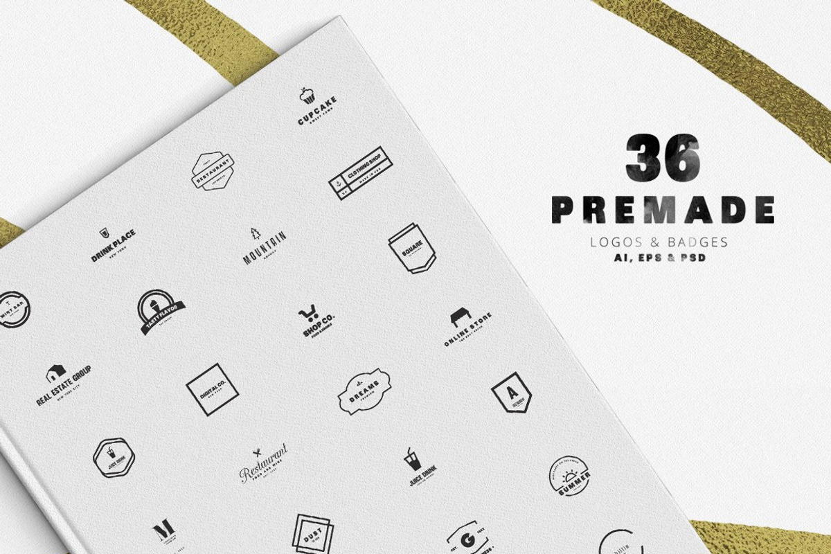 MEGA BUNDLE 1100 Logos & Badges, a Branding & Logo Template by Design District (Photo 41 of 75)