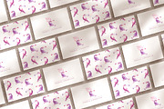 Pink Tropics patterns., a Pattern Graphic by Dinkoobraz (Thumbnail 3 of 9)