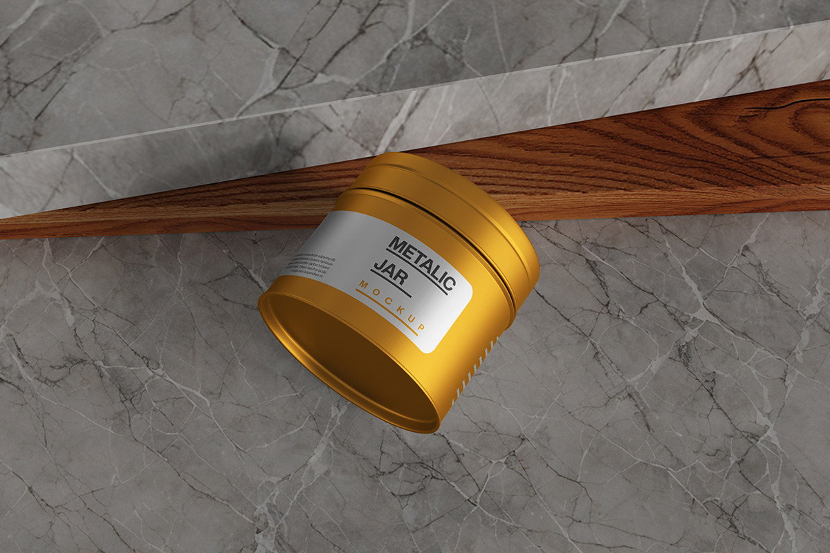 Metallic Jar Mockup, a Product Mockup by MrLetters (Photo 3 of 5)