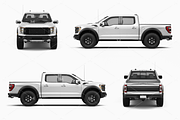 Pickup Truck Mockup 9, an Advertising Mockup by Mockupix (Thumbnail 12 of 12)