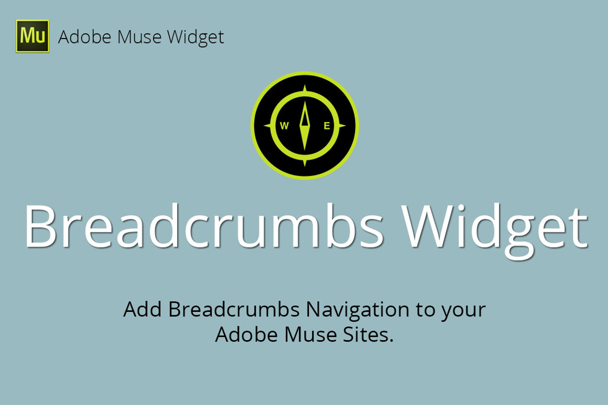 Breadcrumbs Adobe Muse Widget, a Plug-in Add-On by MuseTemplatesPro (Photo 1 of 2)