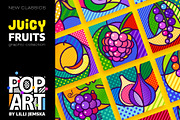 JUICY FRUITS Pop Art Collection XXL, a Food Illustration by Lilli Jemska Studio (Thumbnail 1 of 5)