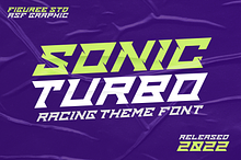 Sonic Turbo - Racing Theme Font