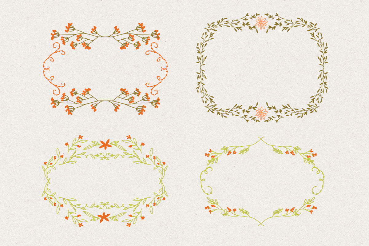Hand Drawn Autumn Floral Kit, a Decorative Illustration by By Kerri Ann (Photo 5 of 7)