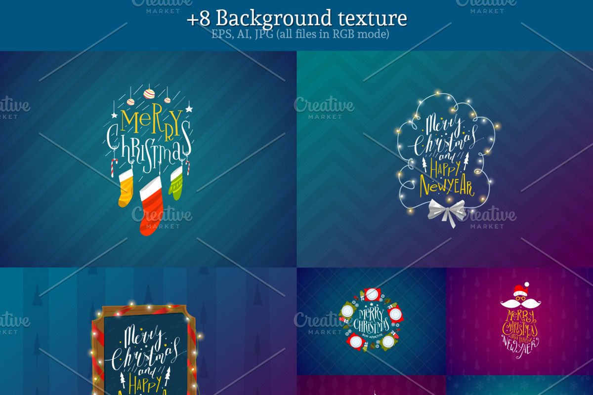 12 Christmas badges, a Templates & Theme by Drumcheg (Photo 3 of 3)