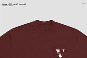 BOXY FIT T-SHIRT POCKET MOCKUP, an Apparel Mockup by Voyage Studio (Thumbnail 2 of 4)