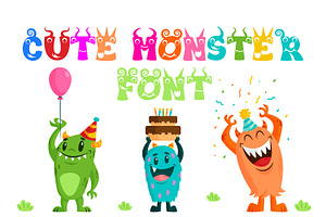 Cute Monster Font