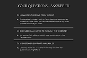Wedding RSVP Website for Canva, a Landing Page Template by Meraki Templates (Thumbnail 8 of 8)