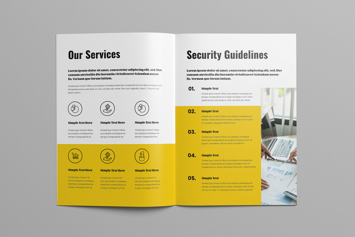 Employee Handbook Layout, a Brochure Template by Pixelpick (Photo 5 of 9)
