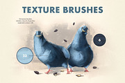 Texture Photoshop Brushes, a Brush Add-On by Design Squad (Thumbnail 2 of 5)