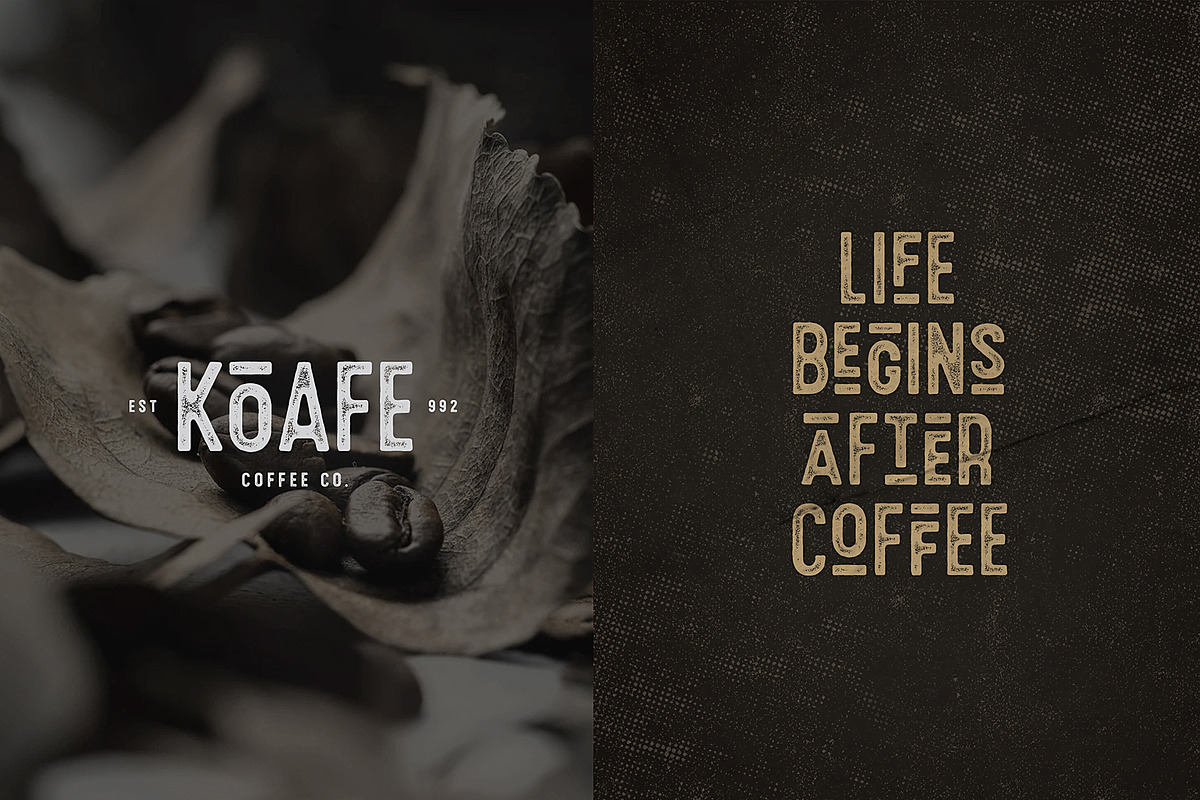 Roestica Vintage Sans Typeface preview 5