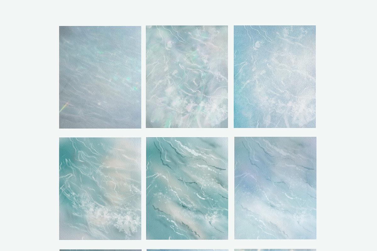 PEARL SEA - hand-painted backgrounds, a Background Graphic by Youksy (Photo 14 of 18)