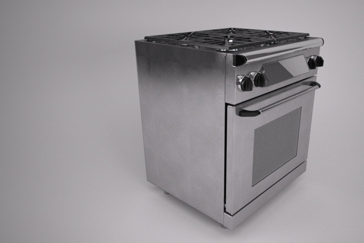 30 inch gas range cooker, a Furniture 3D Model by kjpargeterimages (Photo 8 of 15)
