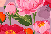 Lush Bold Botanical Floral Pattern, a Pattern Graphic by likorbut (Thumbnail 13 of 13)