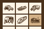 Vintage Transport and Vehicle Icon, a Transportation Illustration by Creative Stall (Thumbnail 8 of 10)