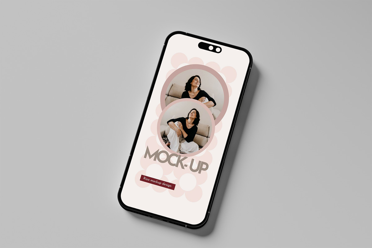 iphone 15 pro, an iPhone Mockup by kebunmockup (Photo 2 of 5)