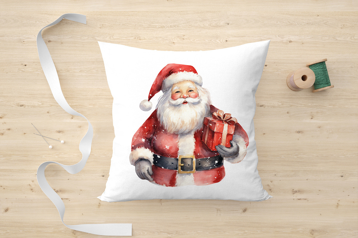 Watercolor Merry Christmas Set, a Seasonal Illustration by The Best Digital Plaza (Photo 4 of 5)