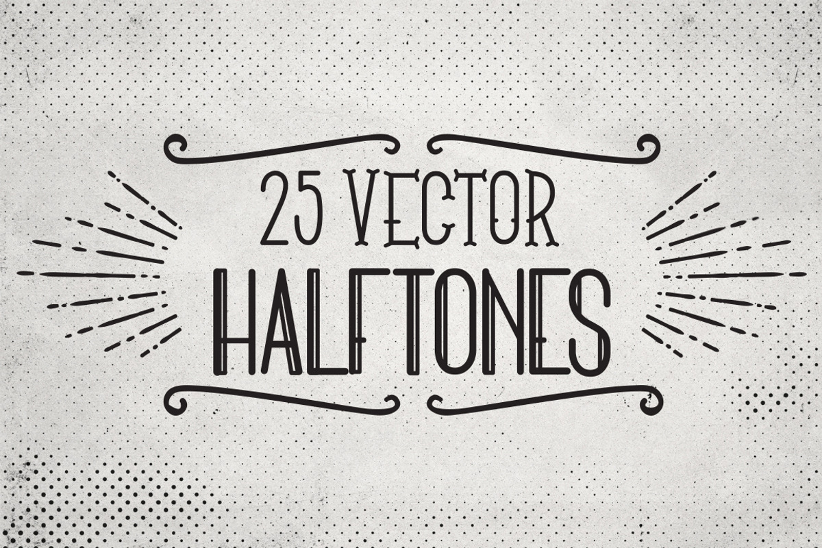 25 Retro Vector Halftones V2, a Texture Graphic by TexturWerk (Photo 1 of 4)
