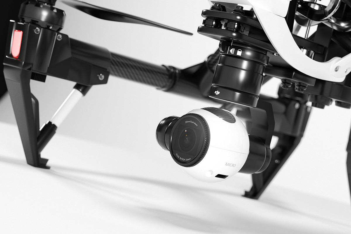 DJI Inspire 1 quadcopter, an Object 3D Model by arapps3d (Photo 14 of 17)